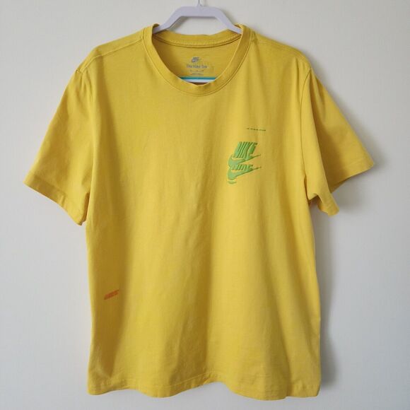 Nike Other - "Nike Essentials Sport 2" Mens T-Shirt XXL Yellow Green Logo Short Sleeve Crew